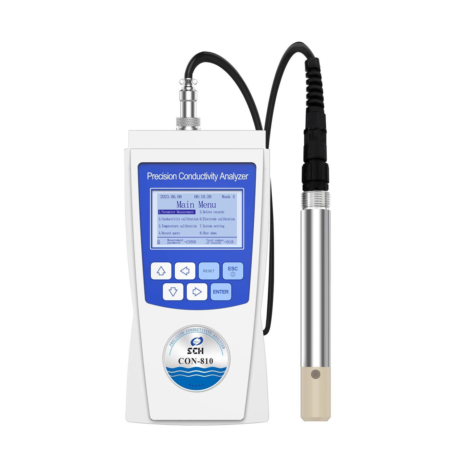  CON-810-Portable Conductivity Analyzer  (Supports TDS/Salinity/Temperature Testing)